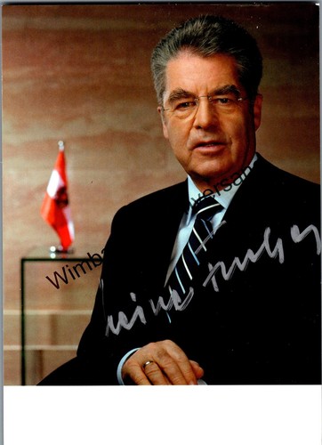 Original Autogramm Heinz Fischer Bundespräsident Österreich /// Autogramm Autogr - Bild 6 von 6