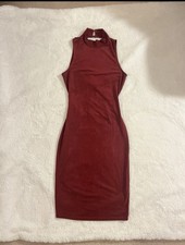 Windsor Halter Neck Burgundy Bodycon Dress  Fits size XS