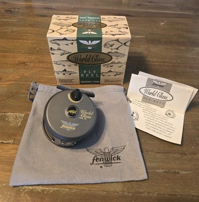 USA製　ヴィンテージ fly reel フライリール 箱付き レトロ Fenwick World Class 56D Fly Reel NOS w/ Box Pouch Papers Vintage