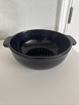 Emile Henry Ceramic Bread Potato Pot, Charcoal Color Bottom Only