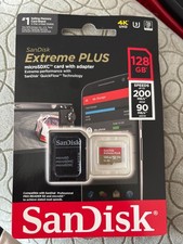 SanDisk - Extreme PLUS 128GB MicroSDXC UHS-I Memory Card Brand New Sealed