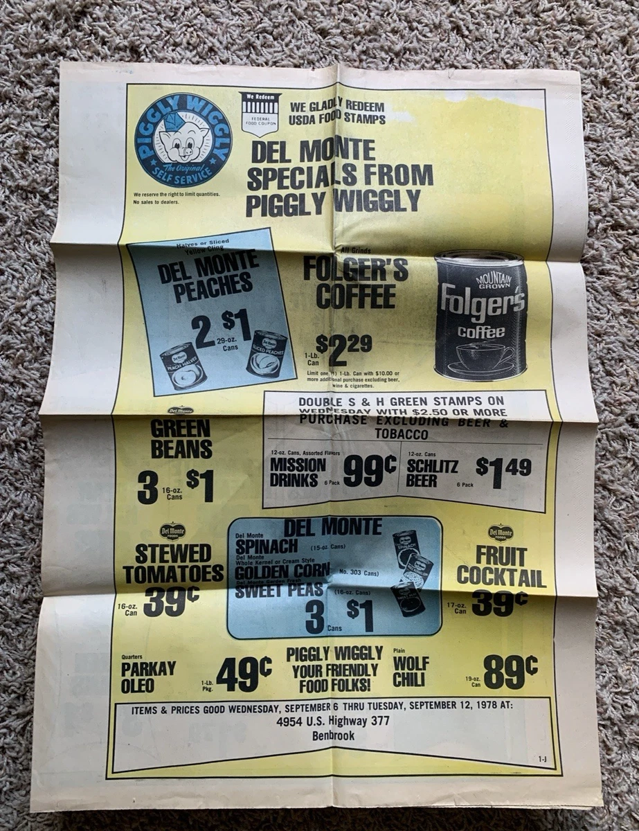 Piggly Wiggly Ad for sale