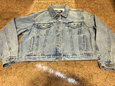 Genuine Harley-Davidson Women's Vintage Embroidered Denim Jacket Size X-LG