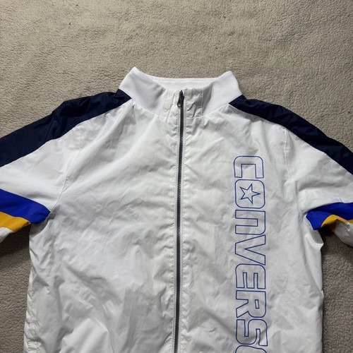 Converse Jacket Boys Extra Large Full Zip Windbreaker Youth 13-15 Years Mock - Picture 3 of 12