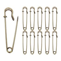 20X Sicherheitsnadeln 75Mm FüR Kleidung Bronze