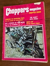 Vintage original chopper motorcycle  magazine combined with chopper guide 1971 