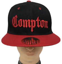 COMPTON Embroidered Hip hop Snapback Cap Flat Brim Adjustable Baseball Hats LOT 