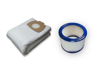 5 Staubsaugerbeutel + 1 auswaschbarer Filter für Metabo ASA 25 L PC ASA25L PC