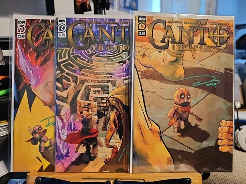 CANTO & THE CITY OF GIANTS # 1 #2 #3 2021  3 BOOK SET Signed David Booher W/COA