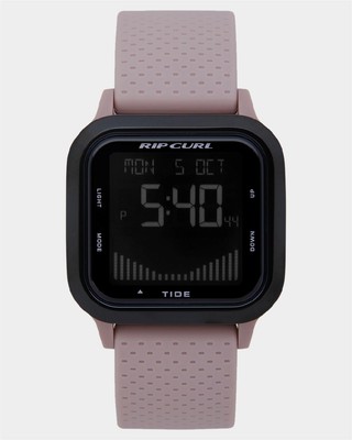 Rip Curl NEXT TIDE RUBBER SURF DIGITAL Waterproof WATCH New - A1139G Blush