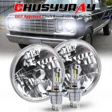 2pc 7 Inch Round LED Headlight H4 Hi/Lo Beam For Dodge D100 D150 D200 D300