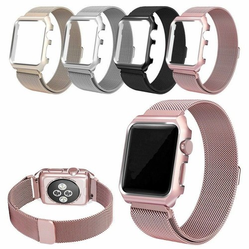 ACCIAIO INOX MILANESE CINTURINO IWATCH Banda + Custodia Cover Apple Watch  SERIE 3/2/1 | eBay