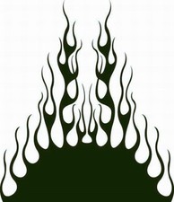 Flame Hood 65 Decal Vinyl Graphic Car Truck Auto Suv Van Semi Cross Over Blaze