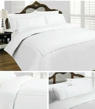 Hotel Collection Luxury White Bedding Pure Cotton Lace Duvet Cover