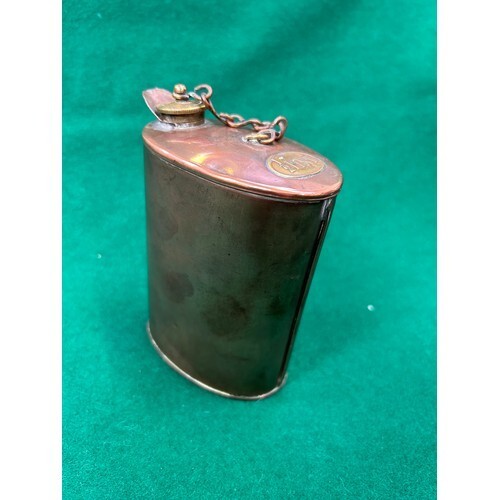 copper half pint oil can early 20th century with screw top lid eBay