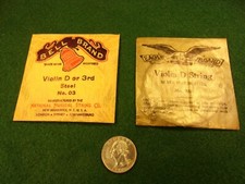  7 of 7, PAIR OF NOS VTG VIOLIN STRINGS - "BELL"  SILVERPLATED "EAGLE BRAND"