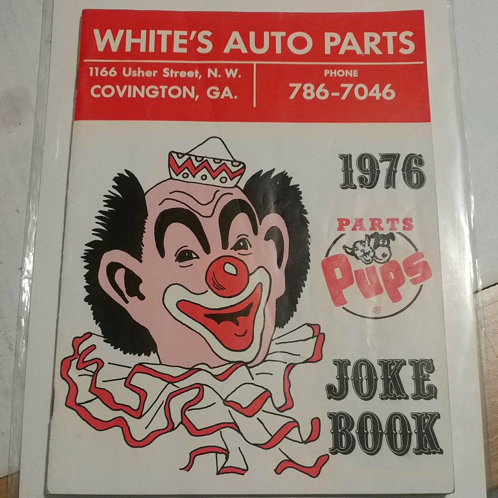 1976 Parts Pups Joke BookpbkWhite's Auto PartsCovington GA