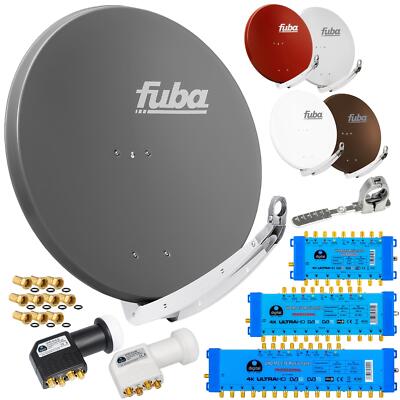 FUBA DAA 850 ALU Sat Anlage Antenne Spiegel 8 12 16 Teilnehmer Multischalter LNB