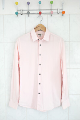 Express ''1MX'' Hemd Herren S langarm Extra-Slim stretch hellrosa rosa pink
