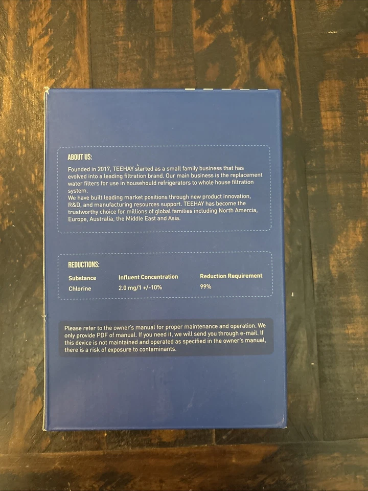 Brand New Teehay Refrigerator Water Filter. Model Number:TH-01 - Image 3 of 4