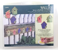 Wallies Wallpaper Cutouts 25 Birdhouses #12099 NEW