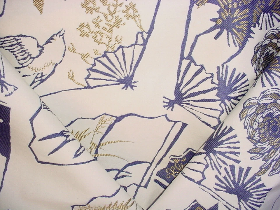 9Y Brunschwig & Fils BF10314 вентиляторы темно-синий Fil купол парча обивочная ткань - Изображение 2 из 4