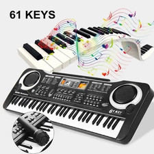 Clavier Electronique Musical 61 Touches Enfant 16 Sons Microphone ABS