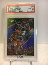 PSA 10 2019-20 Select Romeo Langford RC #245 Courtside Blue Fastbreak 11/25