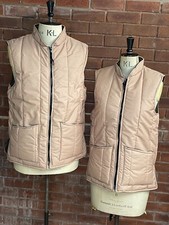 Beaver Of Bolton Unisex Quilted Pale Salmon Colour Gilets , Beaverlux Range