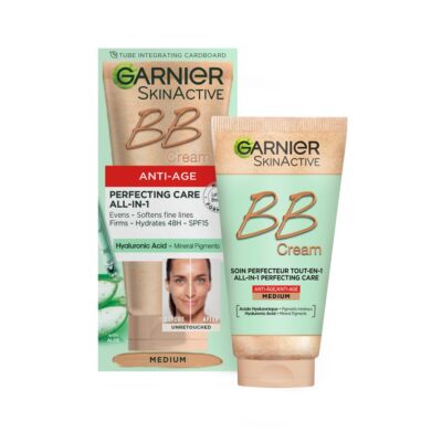 Garnier SkinActive Anti-Age BB Cream, Shade Medium, getönte Feuchtigkeitscreme LSF 15,