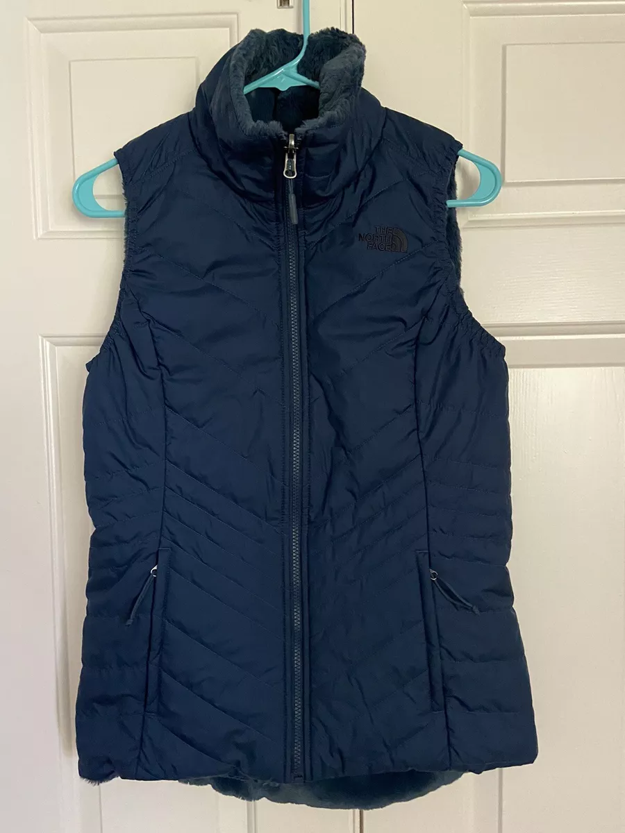 North face reversible fur vest sale