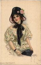PC ARTIST SIGNED, ALICE LUELLA FIDLER, VINTAGE POSTCARD (B45159)