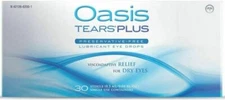 AUTHENTIC & NEW - OASIS TEARS PLUS - EYE DROPS - DRY EYES (30 VIALS) EXP 5/2027