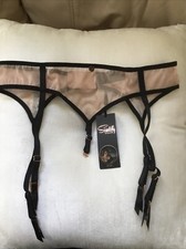 SCANTILLY BY CURVY KATE SUSPENDER BELT SIZE MEDIUM BNWT