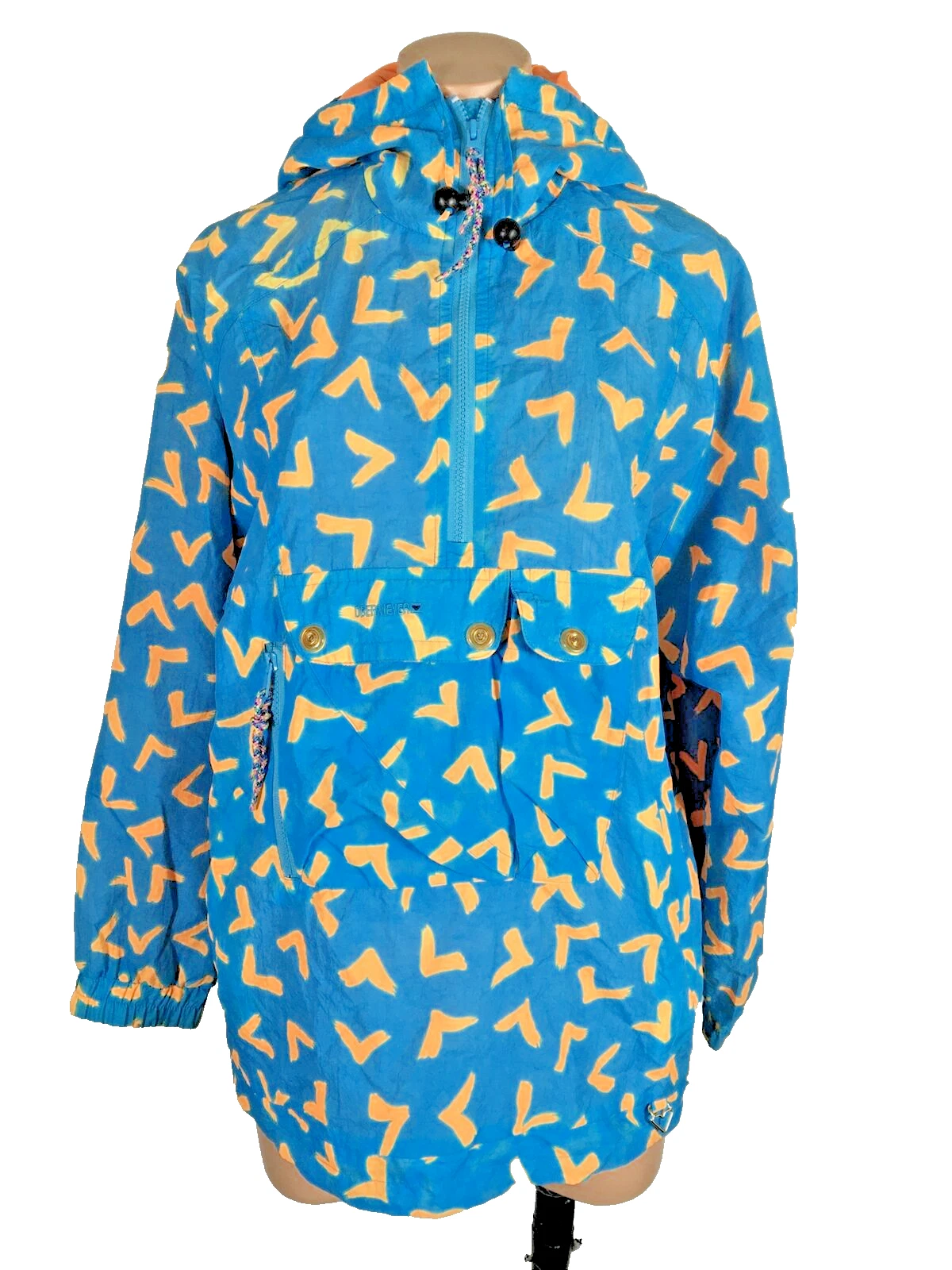 Vintage RARE All Over Obermeyer 80s Ski Snow Jacket Bright Colorful Ladies S