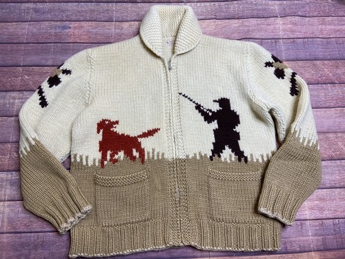Vintage 50s Mary Maxim Cowichan Sweater 