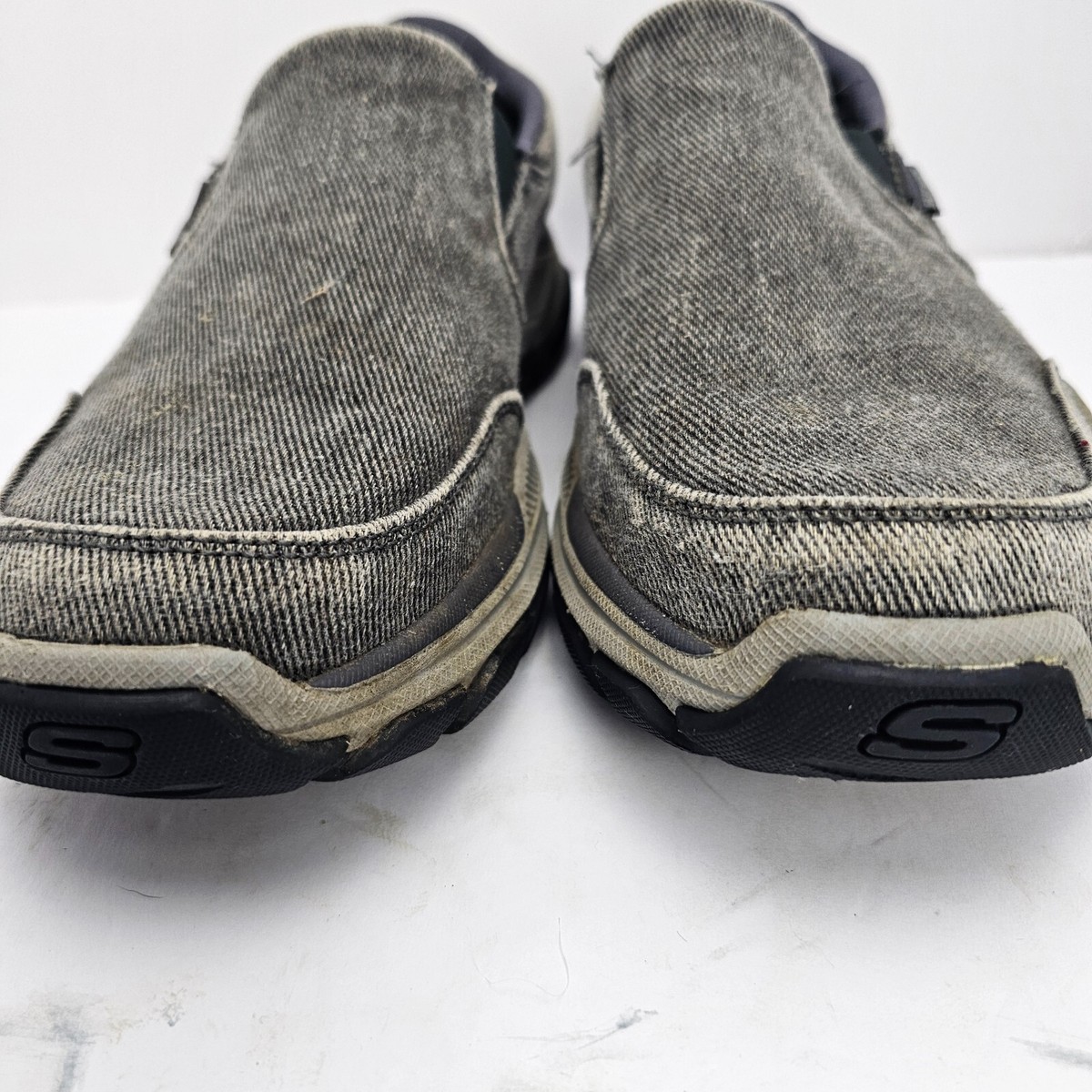 Skechers Relaxed Fit Steady Grip Slip On Shoes Charcoal Gray SN 204387 Mens 10 New Mens Skechers 204387 Respected Fallston | Mercari main image 3