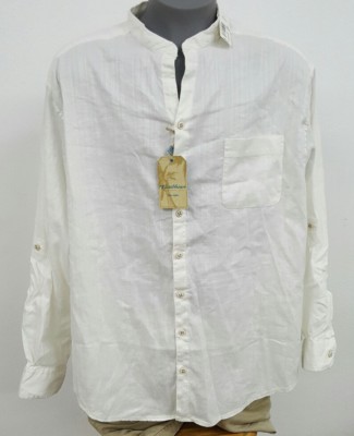 Roundtree Yorke Caribbean White Button Up SL/S Men's Shirt 3XB NWT $89.50