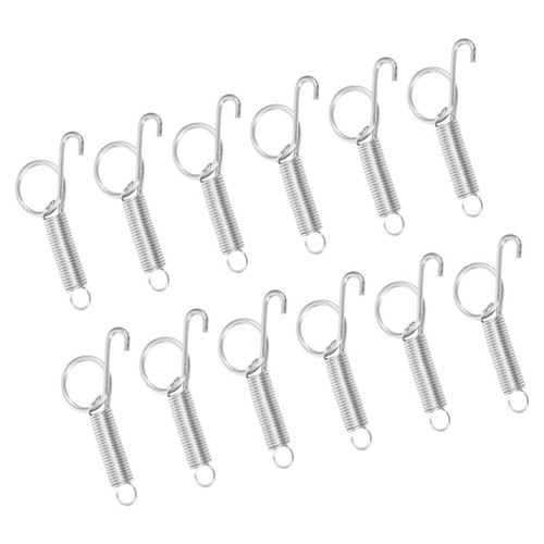 12 Pcs Kaninchen -Käfig -Federhaken Baby Federtürhaken Aus Metall