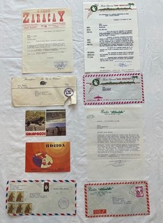Vintage QSL Cards Letters & Envelopes from Radio Stations Ecuador & Peru