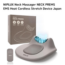 NIPLUX Neck Massager NECK PREMS EMS Heat Cordless Stretch Device Japan