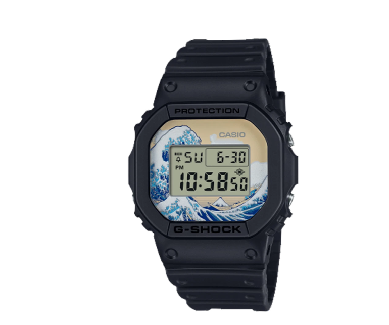 Casio G-Shock DW-5600KHK25-1 Hokusai Great Wave Off Kanagawa