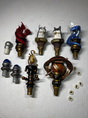 Great Wolf Lodge Magiquest Wand Toppers Lot-bulk 9- Dragon Trixster Wolf