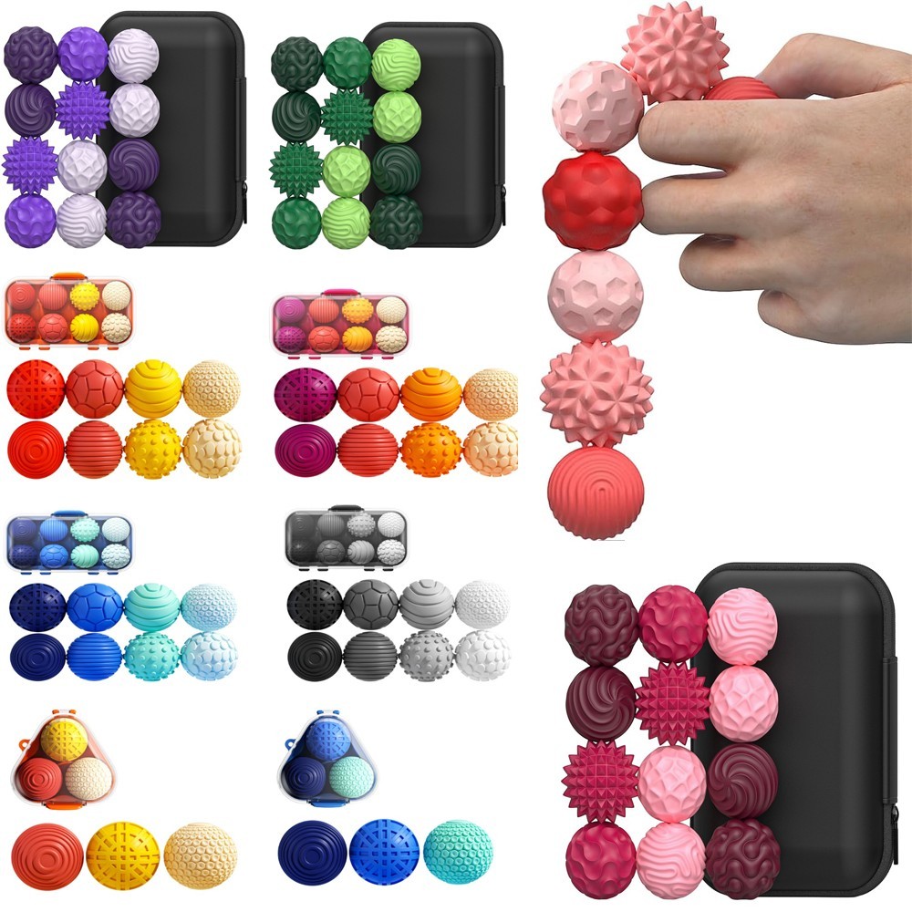 Silikon Sensorische Kugeln Autismus Beruhigende Fidget Spielzeug Stresslinderung