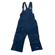 Lands' End Toddler Size 2 Ski Overalls in Navy Blue Double Knee and Bottom