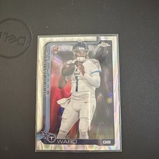 2025 Topps Chrome - Cam Ward - Silver Ray Wave RC #314 🔥 Titans
