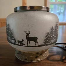 Scentsy Wildlife Woodland Magic Snowy Silhouette Wax Warmer