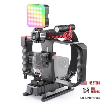  All-in-One Smartphone Camera Stabilizer Kit, Portable Handheld Video Pro Kit