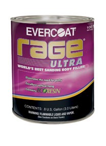 Rage Ultra Sanding Body Filler, 0.8 Gallon (3L) FIB-125
