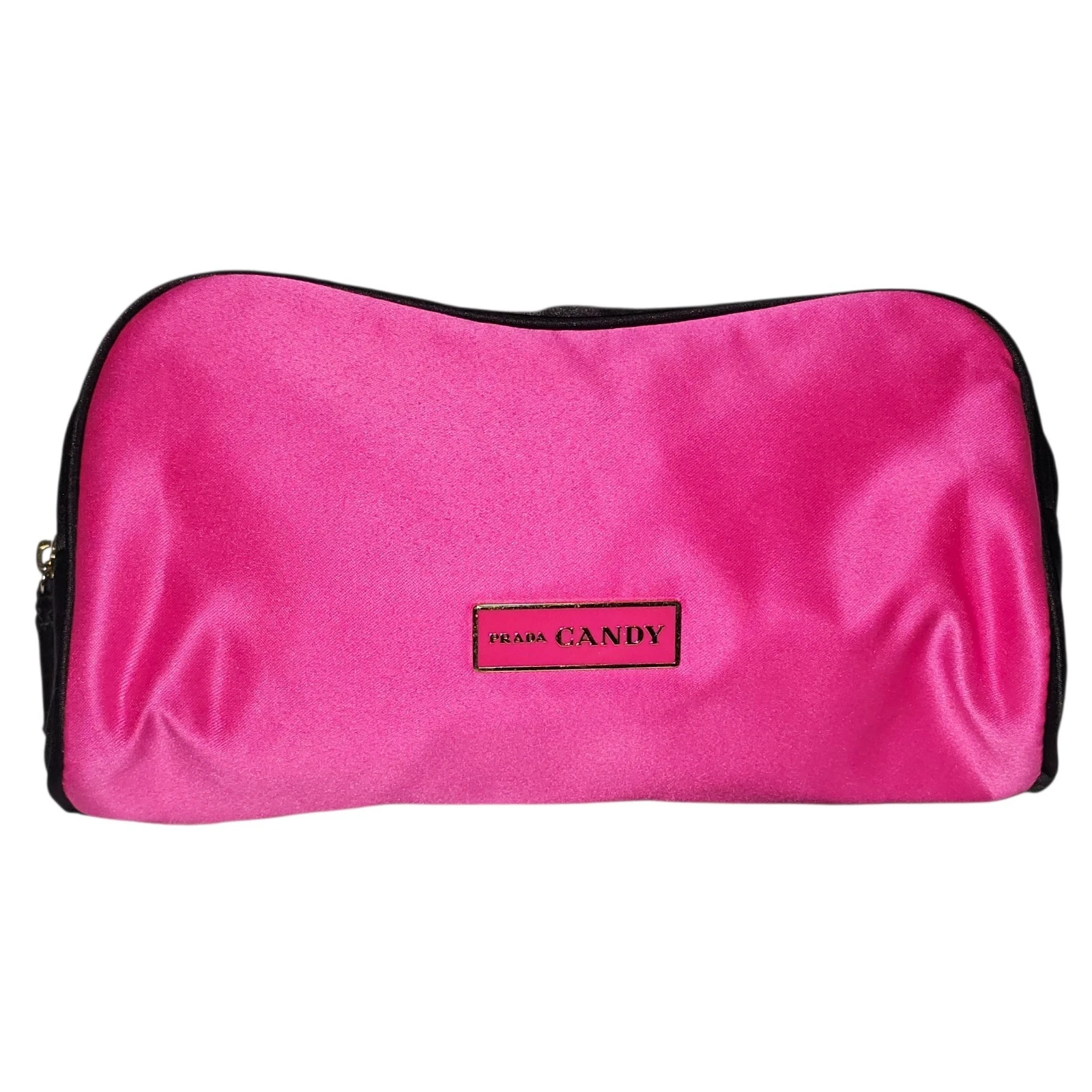 PRADA CANDY Pink Black Makeup Bag Zippered Cosmetic Case Travel Organizer
Opens in a new window or t